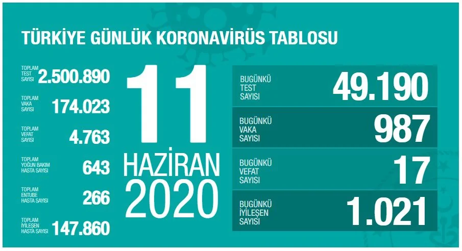 Tüm vakaların yüzde 85’i iyileşti!
