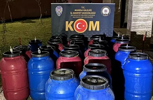 Manisa’da sahte içki operasyonu Manisa'da sahte içki operasyonu
