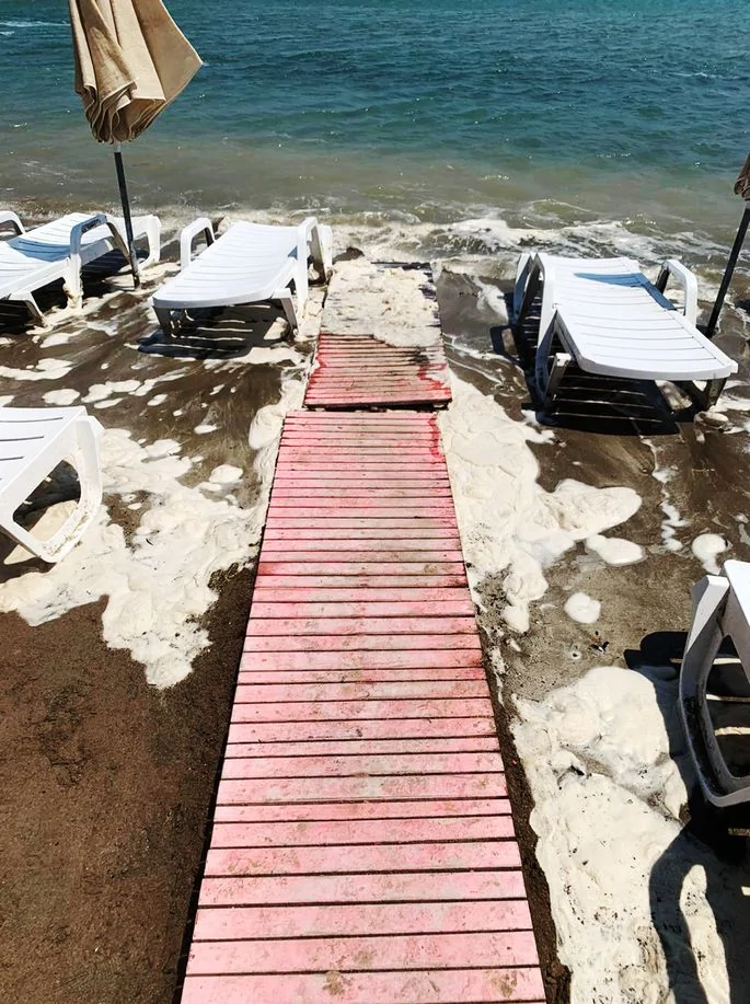Datça’da korkutan görüntü