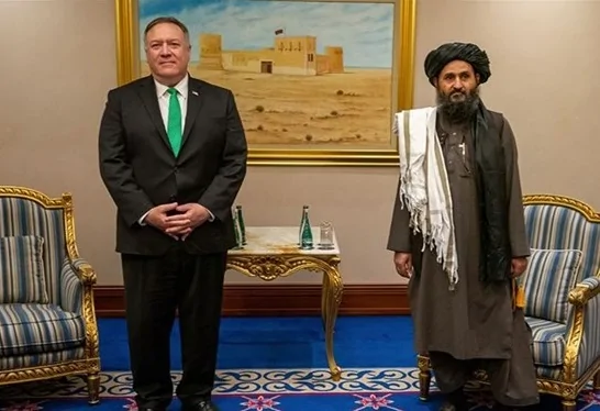 Pompeo, Taliban liderleriyle görüştü Pompeo, Taliban liderleriyle görüştü