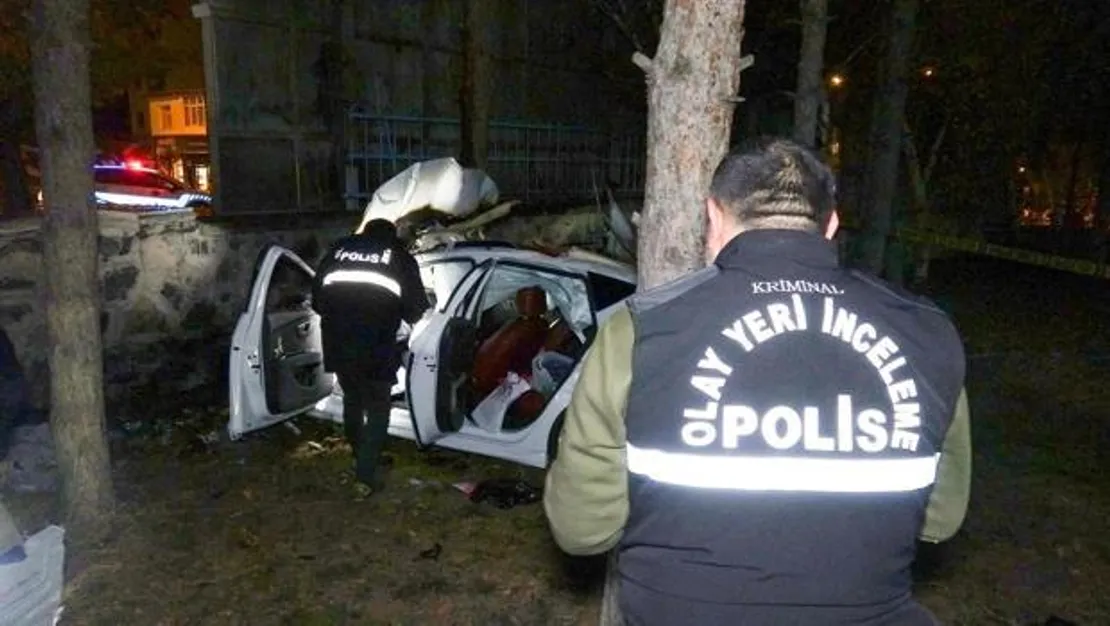 otomobil-refuje-carpti-hastane-bahcesine-dustu