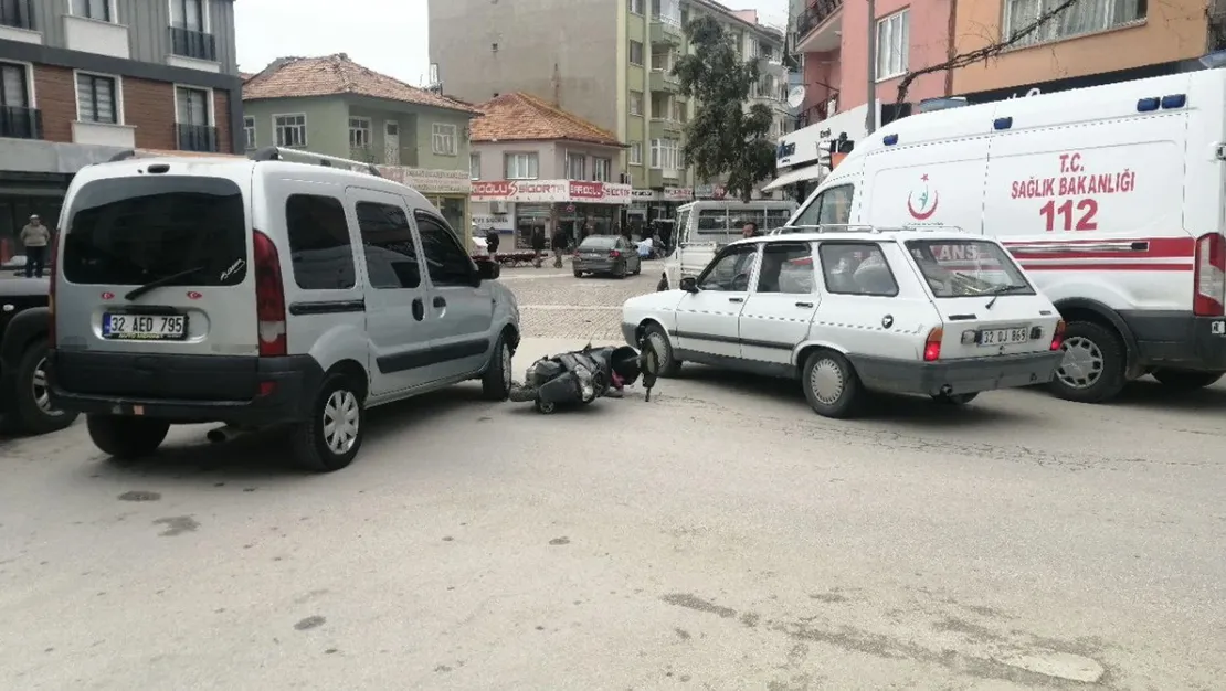 isparta-daki-kazada-motosiklet-surucusu-yaralandi