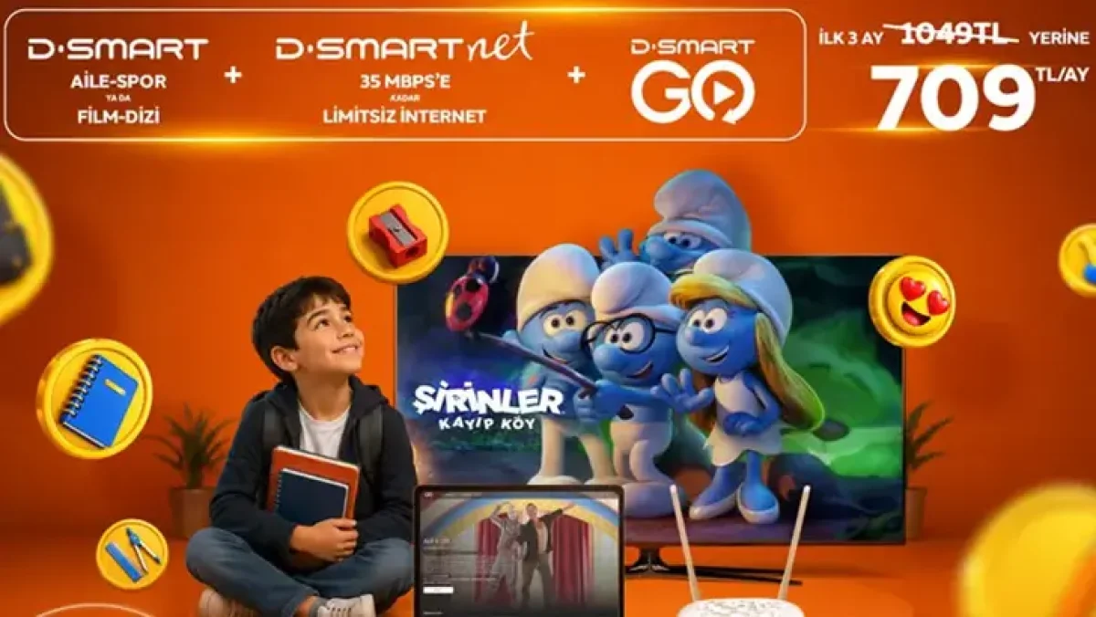D-Smart запустил акцию с интернетом и ТВ за 709 лир в месяц