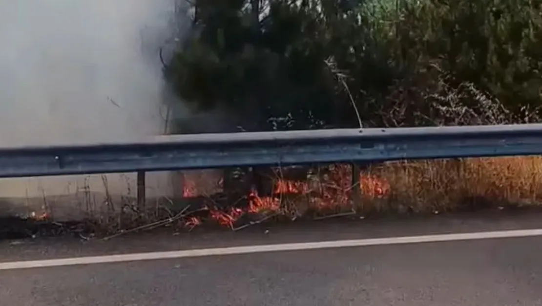 dugun-konvoyunda-yakilan-mesale-yangin-yaratti