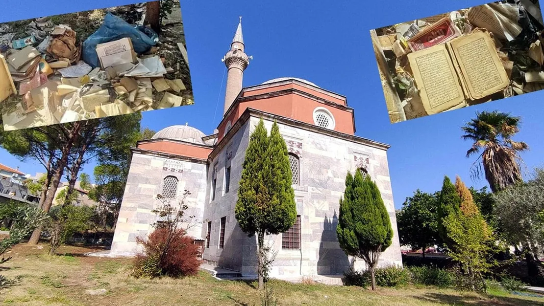 cami-bahcesinde-dini-kitaplarin-hor-kullanimi