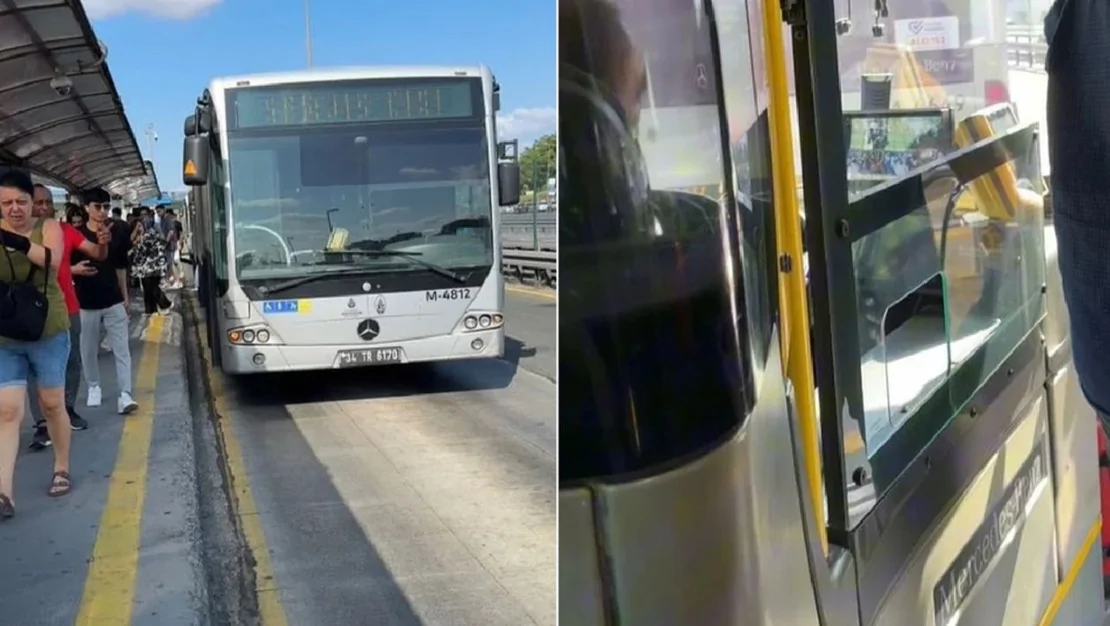 istanbul-da-metrobus-sorunu-yasandi