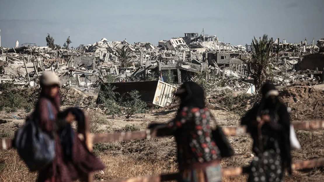 gazze-de-ateskes-sonrasi-yikim-goruntulendi